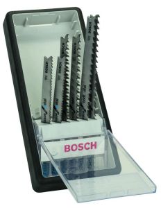 Bosch Blauw Accessoires 2607010531 6-delige Robust Line decoupeerzaagbladenset Progressor Metal en Wood