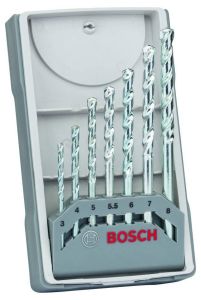 Bosch Blauw Accessoires 2607017035 7-delige steenborenset CYL-1 3,4,5, 5,5, 6,7,8