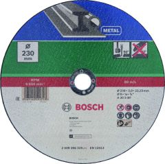 Bosch Blauw Accessoires 2609256319 Doorslijpschijf METAAL, 230 X3 RECHT