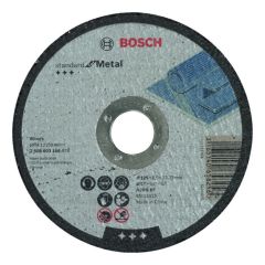 Bosch Blauw Accessoires 2608603166 Doorslijpschijf recht Standard for Metal A 30 S BF, 125 mm, 22,23 mm, 2,5 mm