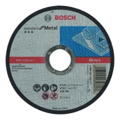 Bosch Blauw Accessoires 2608603163 Doorslijpschijf recht Standard for Metal A 60 T BF, 115 mm, 22,23 mm, 1,6 mm