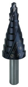 Bosch Blauw Accessoires 2608588066 Trappenboor HSS-AlTiN 4-20 mm 3-vlakkenschacht