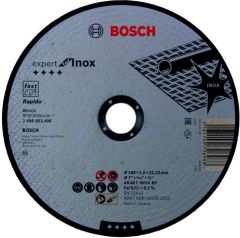 Bosch Blauw Accessoires 2608603406 Doorslijpschijf recht Expert for Inox - Rapido AS 46 T INOX BF, 180 mm, 1,6 mm