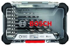 Bosch Blauw Accessoires 2608577146 Impact Control HSS metaalborenset 8-delig 1/4 inch aansluiting