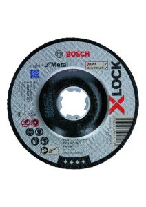 Bosch Blauw Accessoires 2608619257 X-LOCK Doorslijpschijf Expert for Metal 125 mm x 2,5 mm verzonken asgat A 30 S BF