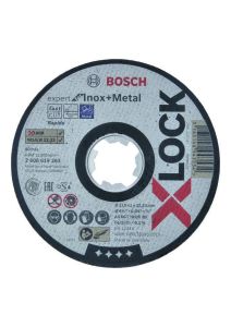 Bosch Blauw Accessoires 2608619263 X-LOCK Doorslijpschijf Expert for Inox + Metal 115 mm AS 60 T INOX BF