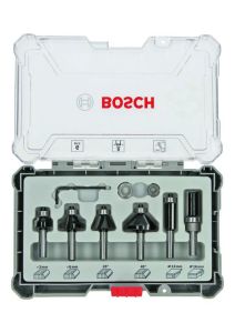 Bosch Blauw Accessoires 2607017469 6-delige kantenfreesset met schacht van 8 mm