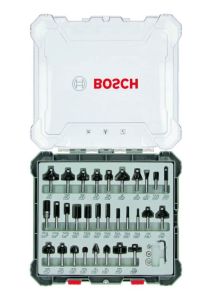 Bosch Blauw Accessoires 2607017474 30-delige gemengde freesset met schacht van 6 mm