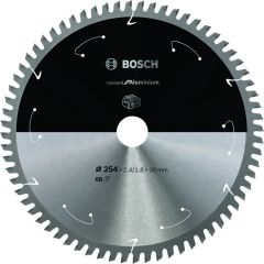 Bosch Blauw Accessoires 2608837780 Blad ST ALU 254x30x2.4/1.8x68T ACCU