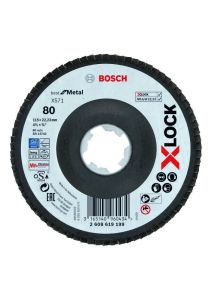 Bosch Blauw Accessoires 2608619199 X-LOCK lamellenschijf Best for Metal 115 mm K80
