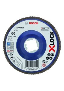 Bosch Blauw Accessoires 2608619206 X-LOCK lamellenschijf Best for Metal recht 115 mm K60