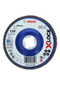 Bosch Blauw Accessoires 2608619208 X-LOCK lamellenschijf Best for Metal recht 115 mm K120