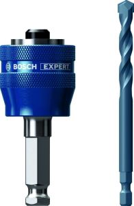 Bosch Blauw Accessoires 2608900526 Expert Power Change Plus systeemadapter voor gatzagen 11 mm, TCT boor 8,5 x 105 mm, 2 stuks