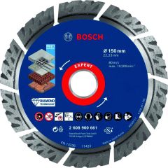 Bosch Blauw Accessoires 2608900661 Expert MultiMaterial diamantdoorslijpschijf 150 x 22,23 x 2,4 x 12 mm