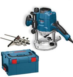 Toolnation Bosch Blauw GOF 1250 CE Professional Bovenfrees 1250w In L-Boxx 0601626001 aanbieding