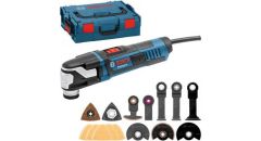 Toolnation Bosch Blauw GOP 55-36 Professional Multitool 550 watt in L-Boxx 0601231101 + accessoires aanbieding