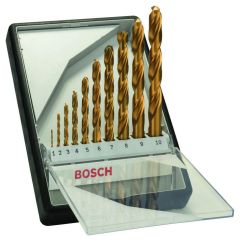 Bosch Groen Accessoires 2607010536 10-delige HSS-Tin Metaalborenset