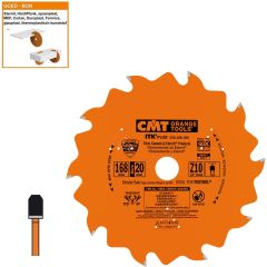 CMT 236.168.10H ITK-Plus Cirkelzaagblad voor extreem abrasieve materialen 168 x 20 x 1,2 x 10T