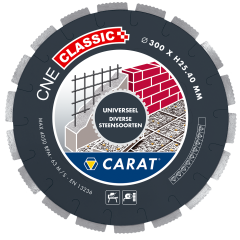 Carat CNEC300400 Diamantzaagblad UNIVERSEEL CNE CLASSIC 300x25,4MM
