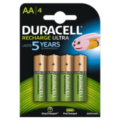 Duracell D057043 Oplaadbare Batterijen Ultra Precharged AA 4st.