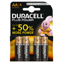 Duracell D140851 Batterijen Alkaline Plus Power AA 4st.