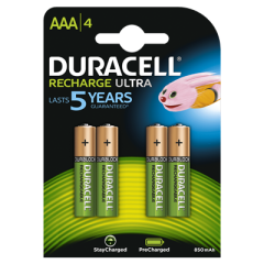 Duracell D203822 Oplaadbare Batterijen Ultra Precharged AAA 4st.