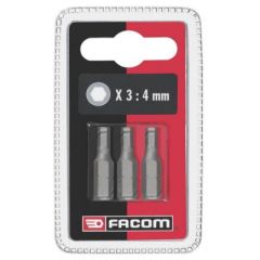 Facom EH104.J3 Zeskant bits 1/4'' 25 mm 3-Delig