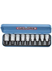 Toolnation Gedore IN 19 PM Dopsleutel-schroevendraaierset 1/2" 9-Delig 5-17 mm 6156250 aanbieding