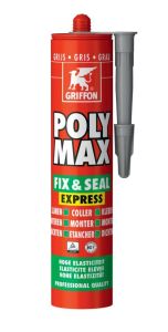 Griffon 6150456 PolyMax Fix & Seal grijs 425g