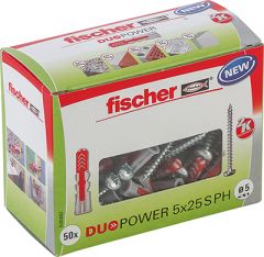 Fischer 535462 DUOPOWER 5x25 PH LD met cilinderkop