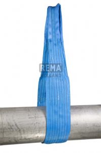 Rema 1211231 S1-PE-10M polyester hijsband met versterkte lussen 10.0 mtr 8000 kg