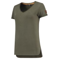 T-Shirt Premium V Hals Dames 104006