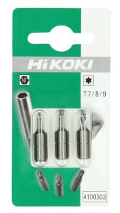 HiKOKI Accessoires 4100303 Bits 1/4" Torx T7 / T8 / T9- 25mm