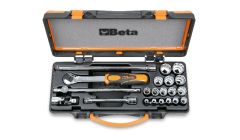 Beta 009100937 910B/C16 Dopsleutelset 3/8" 12-kant Metrisch 9-22 mm