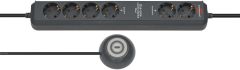 Brennenstuhl 1159560516 Eco-Line stekkerdoos Comfort Switch Plus EL CSP 24 6-voudig antraciet 1,5m H05VV-F 3G1,5 2 permanent, 4 schakelbaar externe voetschakelaar