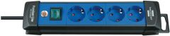 1951340100 Premium-Line stekkerdoos 4-voudig zwart/blauw 1,8m H05VV-F 3G1,5