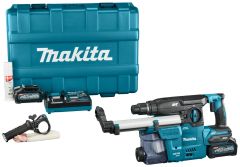 Makita HR008GM202 Combihamer SDS-Plus met stofafzuiging 40V Max 4.0Ah Li-Ion in koffer