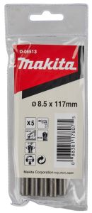 Makita Accessoires D-06513 Metaalboor HSS-G 8.5 x 117 mm per 10 Stuks