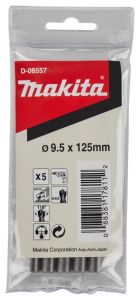 Makita Accessoires D-06557 Metaalboor HSS 9.5 x 125 mm per 5 Stuks