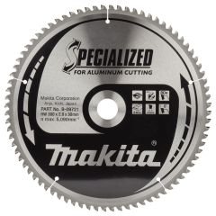 Makita Accessoires B-09721 Tafelzaagblad Aluminium Specialized 300x30x2,8 80T 0g