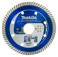 Makita Accessoires B-12980 Diamantschijf 115 x 22,2 mm Blauw Turbo