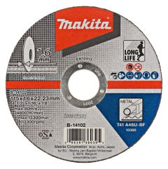 Makita Accessoires B-14102 Doorslijpschijf Metaal 115 x 22.2 mm 10 stuks