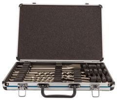 Makita Accessoires D-42444 17-Delige SDS+ boor-/beitelset in aluminium koffer
