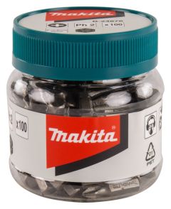 Makita Accessoires B-24876 Schroefbit PH2x25mm in pot 100 stuks