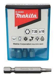 Makita Accessoires B-26303 Schroefbit T20 x 50 mm Per 10 Stuks