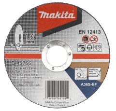 Makita Accessoires B-45755 Doorslijpschijf 115x22,23x1,6mm RVS