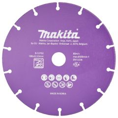 Makita Accessoires B-53702 Doorslijpschijf 180 x 22,23 x 1,3 mm