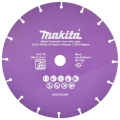 Makita Accessoires B-53718 Doorslijpschijf 230 x 22,23 x 1,3 mm