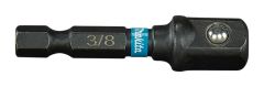 Makita Accessoires B-66868 Dopadapter 1/4"< >3/8" 55 mm X Impact Black