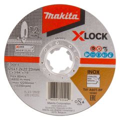 Makita Accessoires E-00418 Doorslijpschijf X-LOCK 125x1,2x22,23mm RVS 10 stuks
